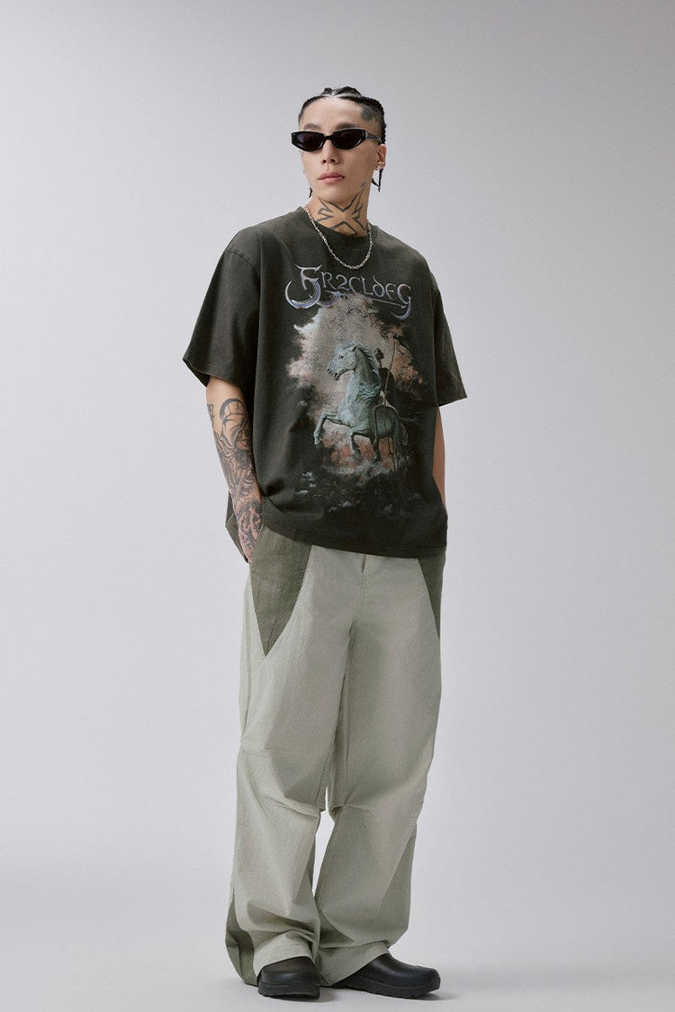 Colorblock Utility Cargo Pants — F2CE — view 2