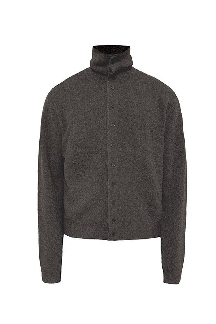 Marl Turtleneck Cardigan