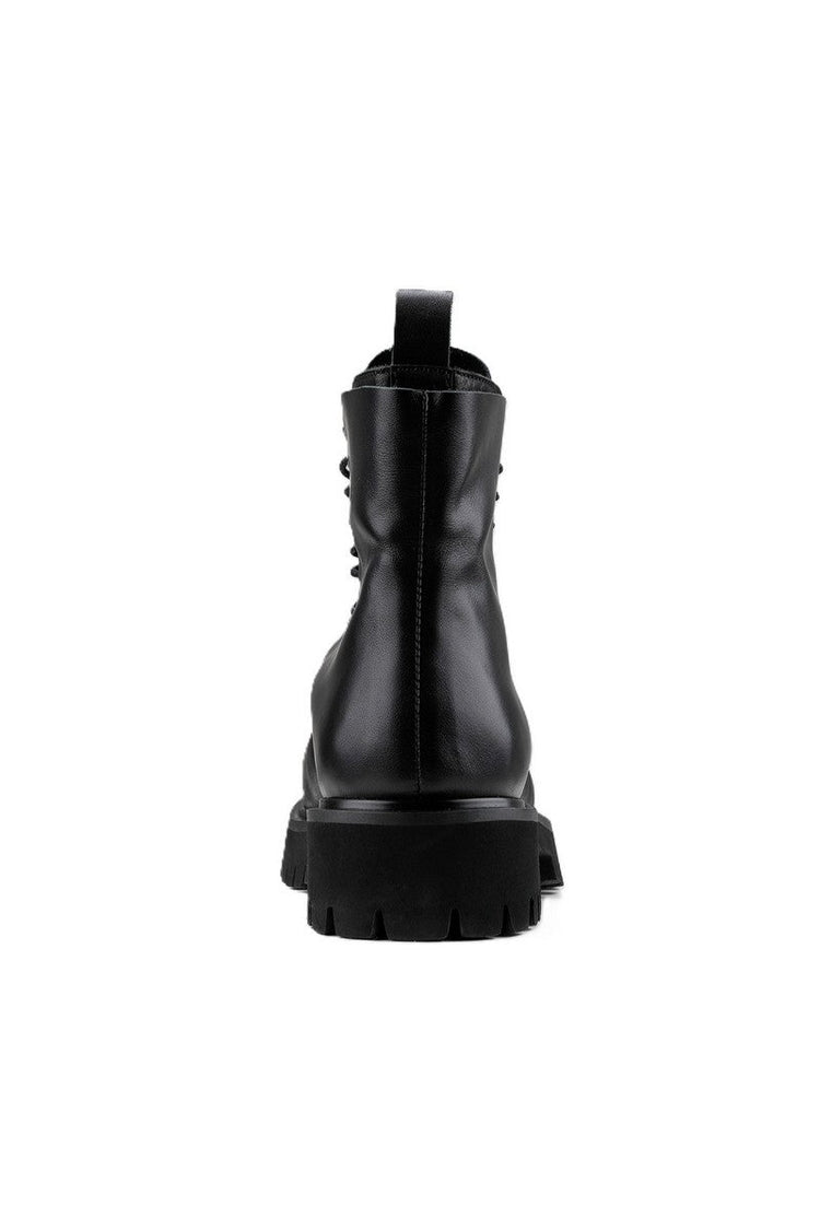 Platform Leather Boots — Hanqiaoriji — view 6