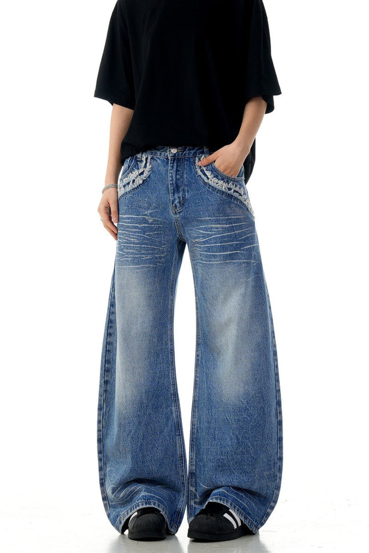 Raw Hem Blade Jeans — Trenqor Basics — view 5