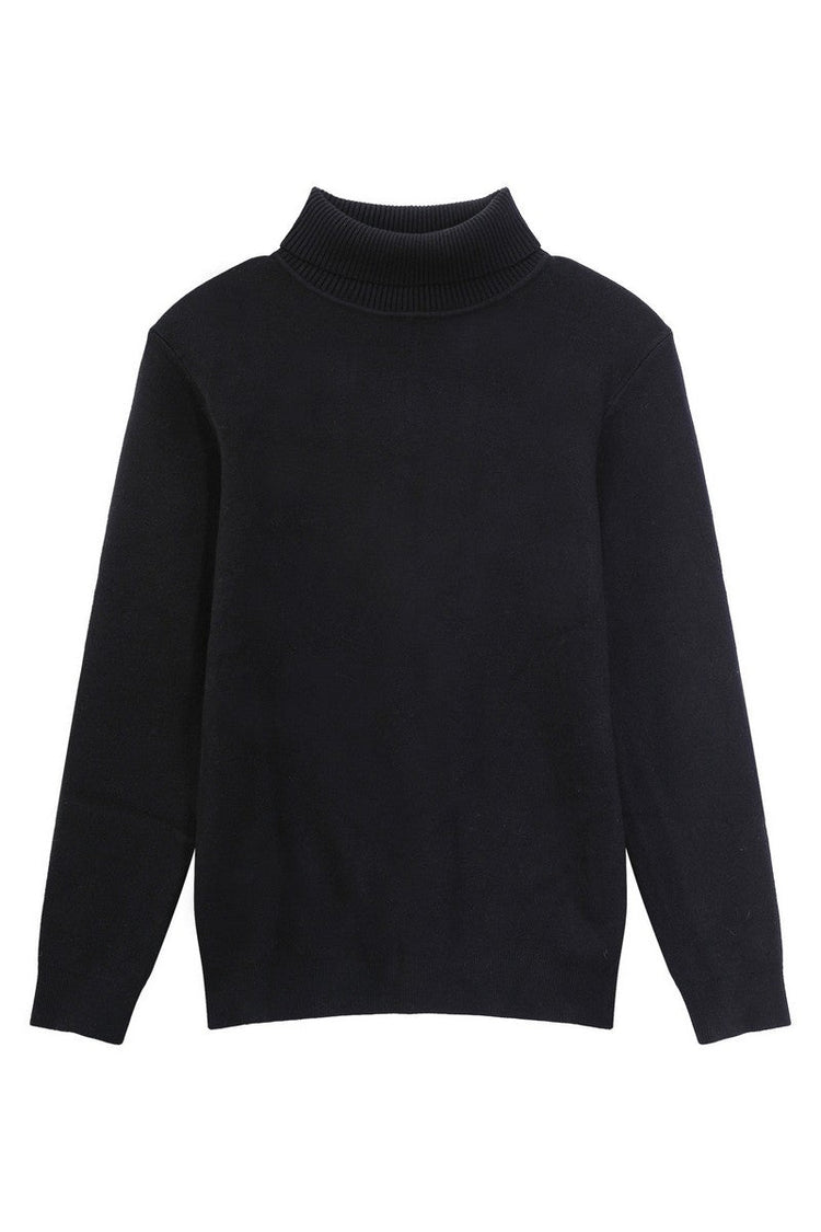 Tencel Cashmere Fitted Turtleneck Sweater — Turntide — view 6