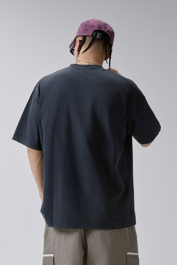 Distressed Badge T-Shirt — F2CE — view 4