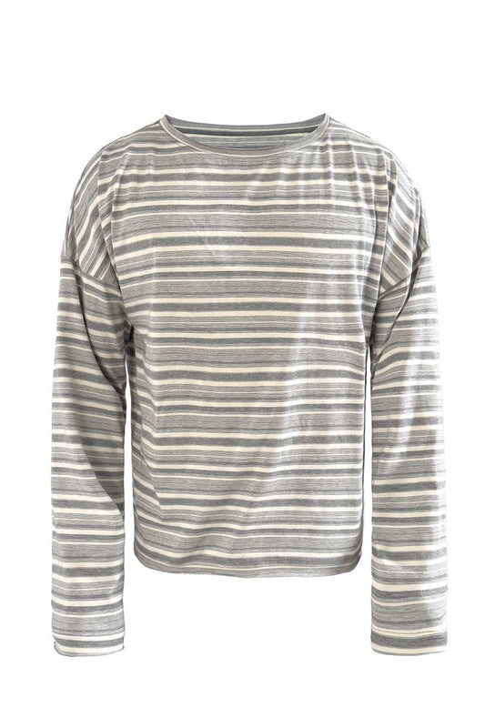 Striped Rolled Cuff Long Sleeve