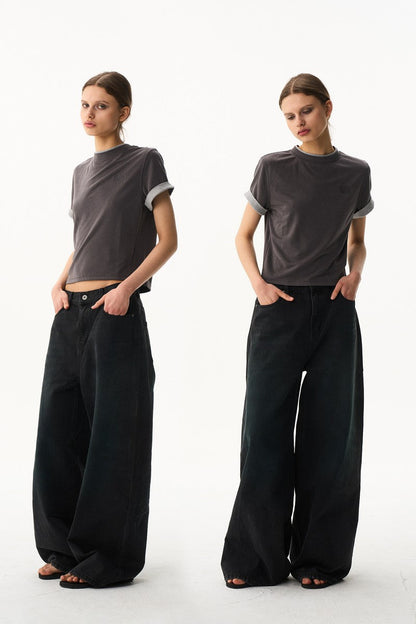 Layered Embroidered Slim Tee