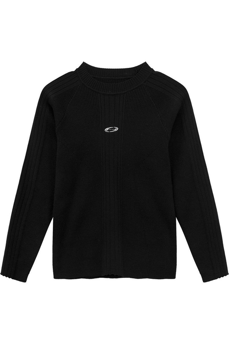 Slim Fit Ribbed Knit Sweater — Turntide — view 6
