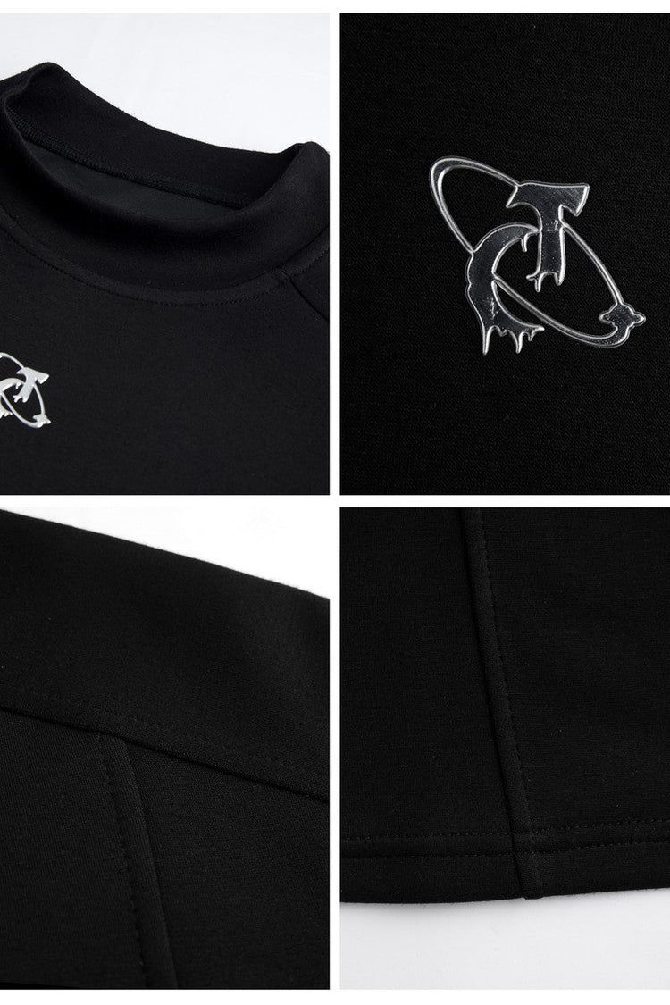 Soft Stretch Mock Neck Top — Argue Culture — view 3