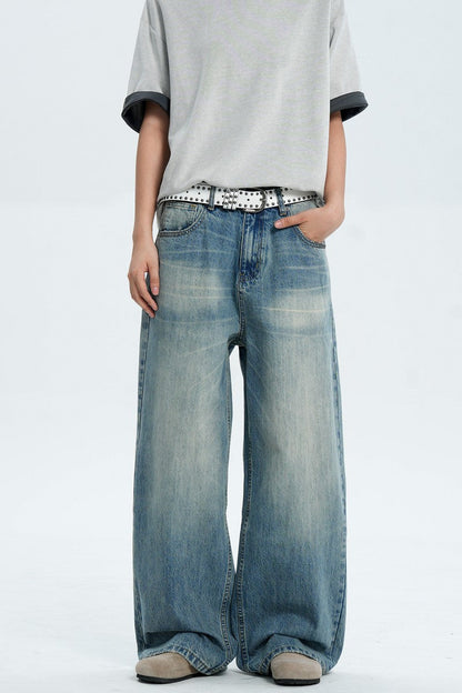 Straight Leg Blue Jeans — Trenqor Basics — view 5