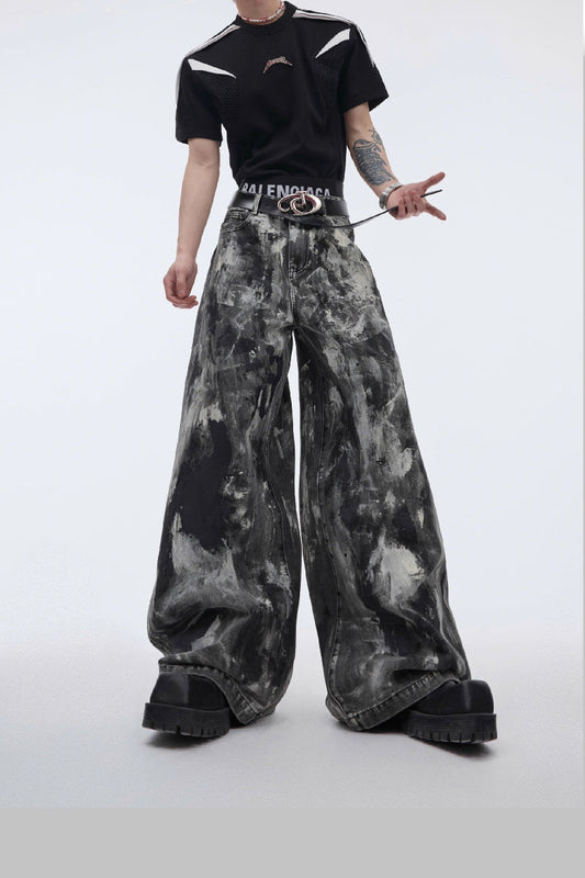 Vintage Waxed Denim Pants