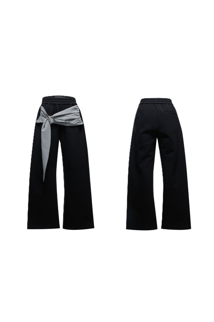 Houndstooth Bow Sweatpants — Argue Culture — view 7