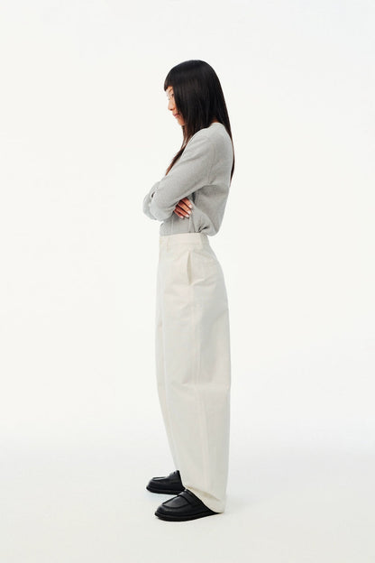 Vintage Cotton Banana Wide-Leg Pants