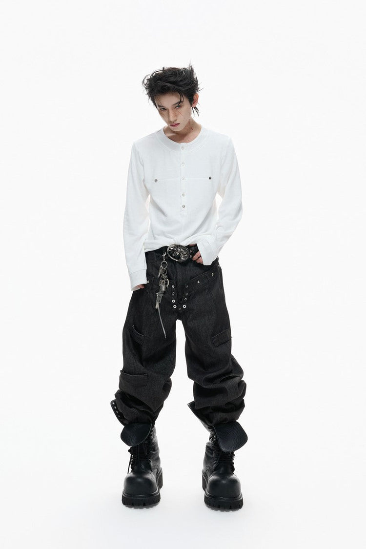 Layered Button Long Sleeve — Argue Culture — view 5