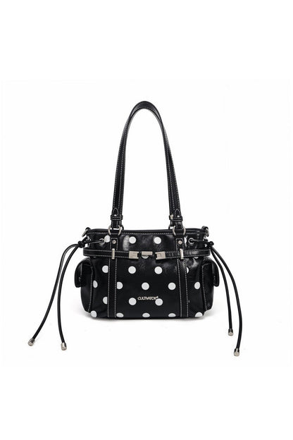 Polka Dot Basket Bag