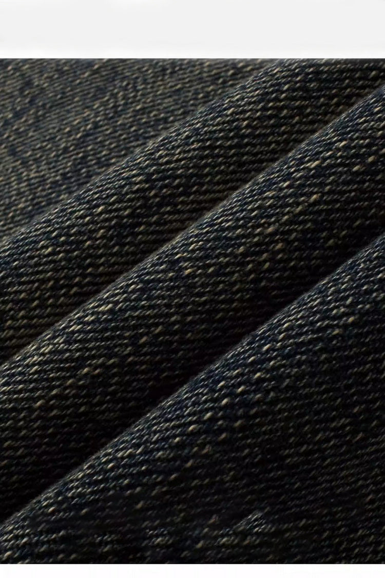 Vintage Wash Stretch Denim Jeans — GUGR — view 9