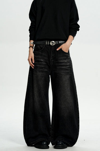 Black Whiskered Blade Jeans