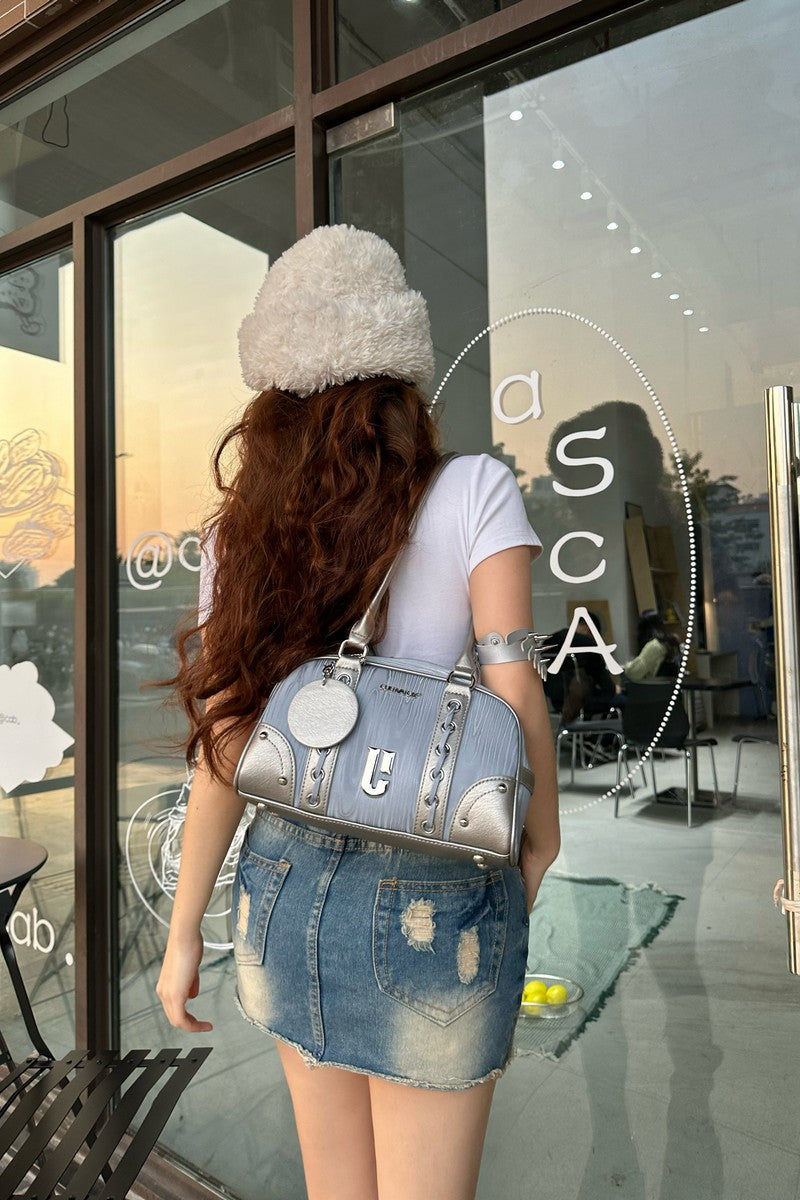Metallic Boston Bowling Bag