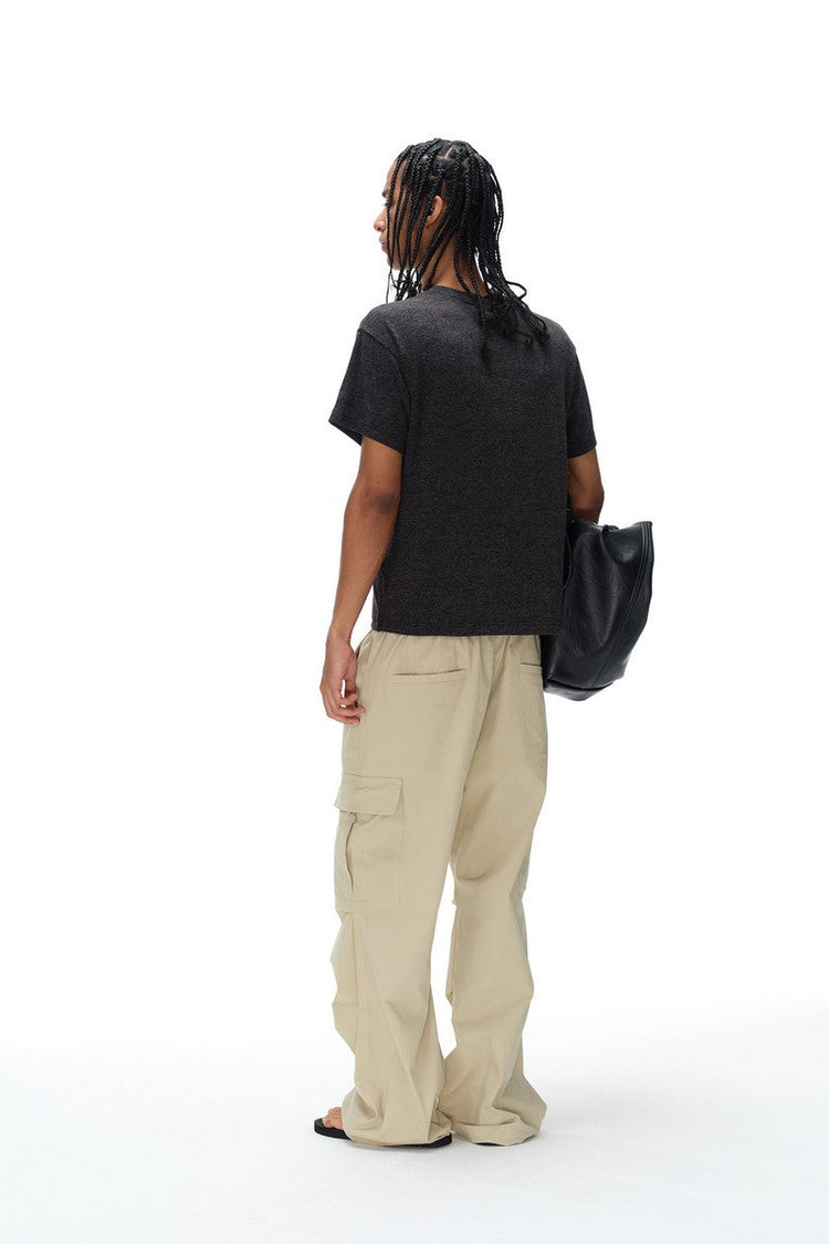 Dropped Shoulder Stretch Tee — Blind/No Plan — view 3