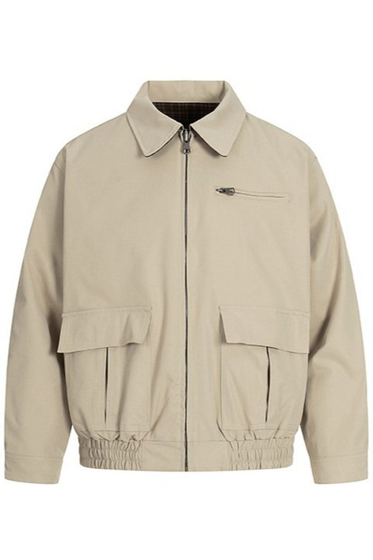 Reversible Fall Collar Jacket — Trenqor Basics — view 6