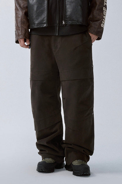 Deconstructed Utility Wide Leg Pants