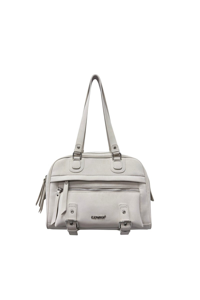 Suede Commuter Tote Bag