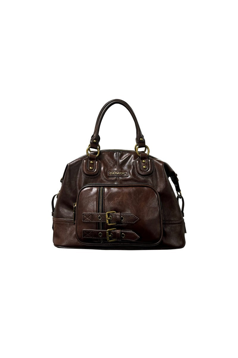 Convertible Waxed Leather Tote
