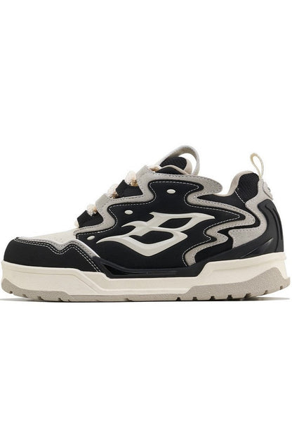 Black Flame Low Top Sneakers
