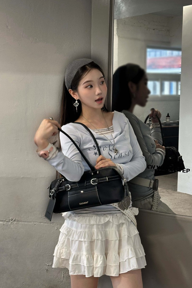 Vintage Baguette Shoulder Bag