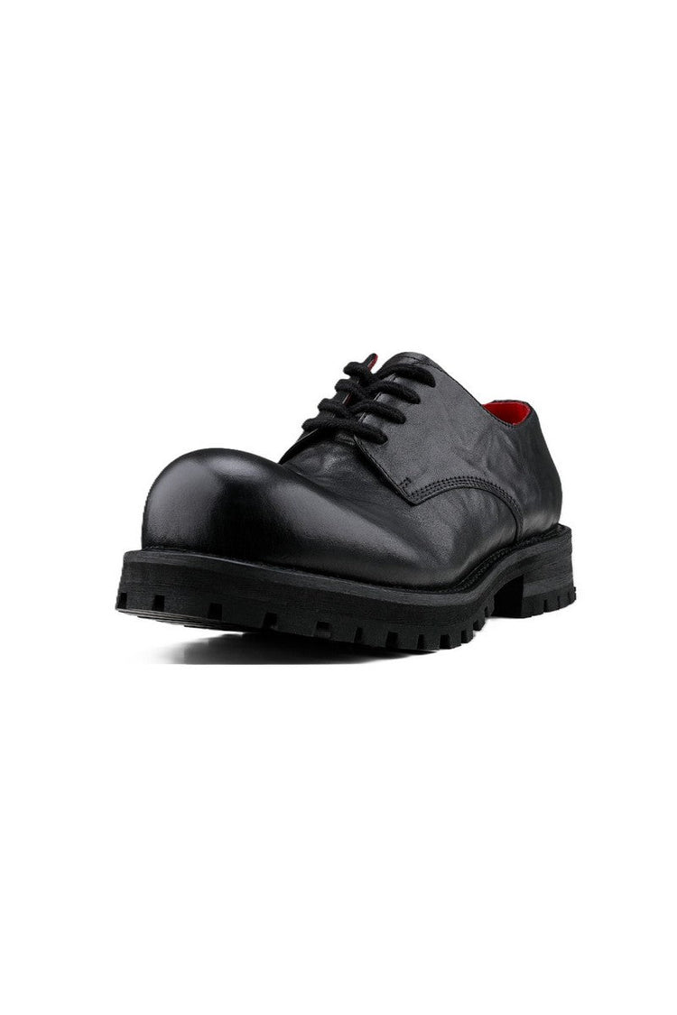 Refine Snakeskin Derby Shoes — Hanqiaoriji — view 5