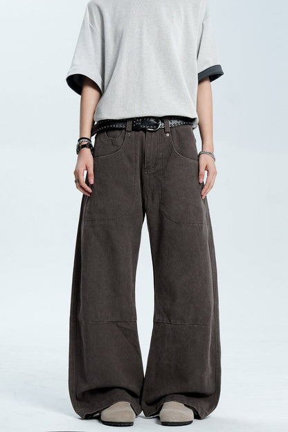 Washed Street Loose Fit Jeans — Trenqor Basics — view 5