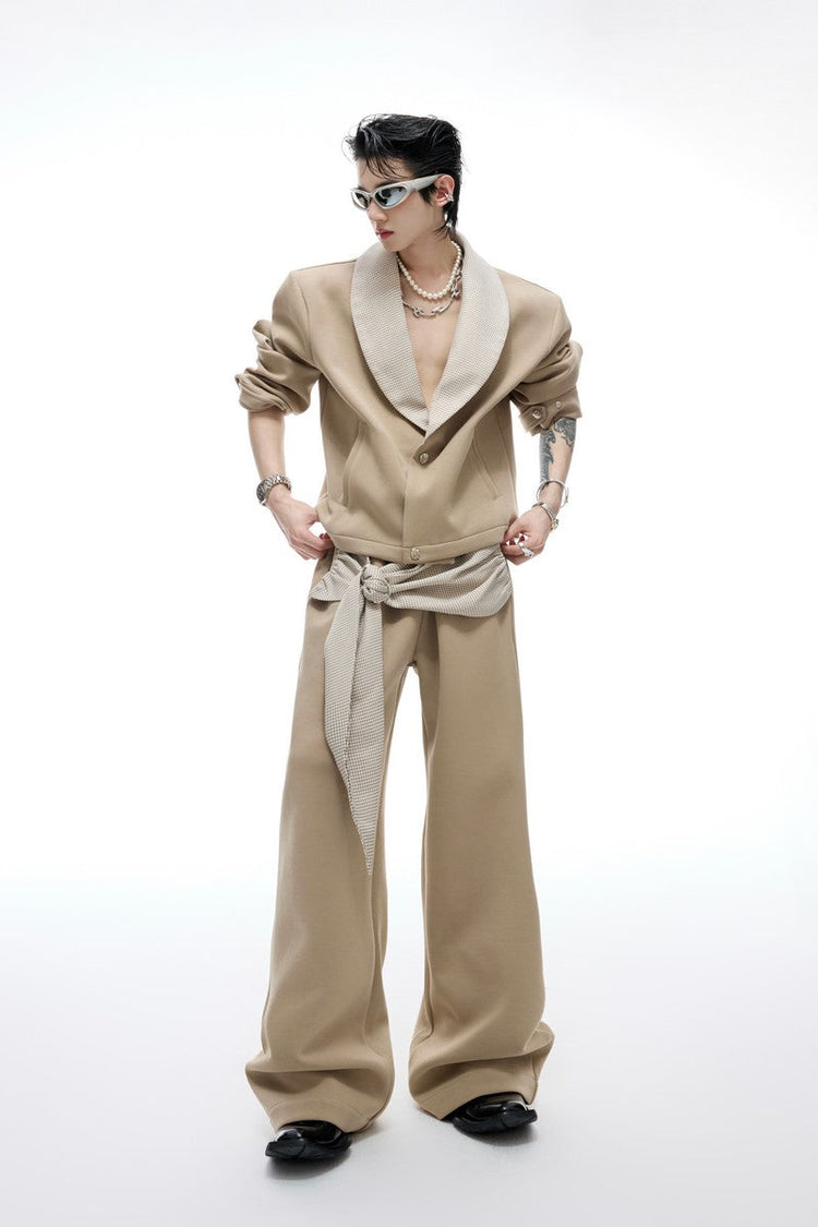 Houndstooth Bow Sweatpants — Argue Culture — view 3