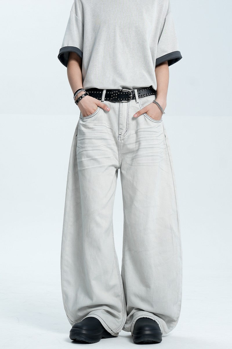 Washed Gray Blade Jeans — Trenqor Basics