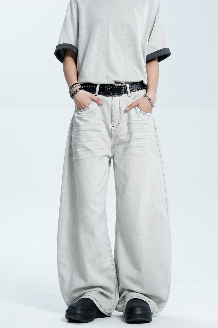 Washed Gray Blade Jeans — Trenqor Basics