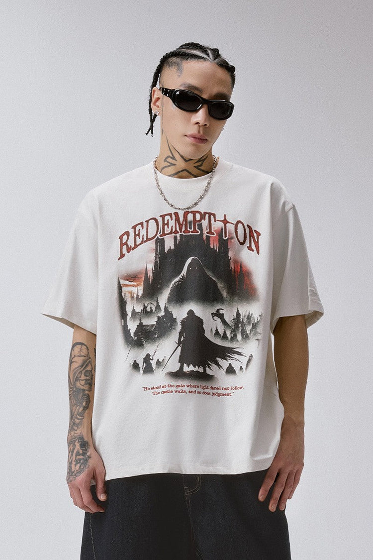 Vintage Castle Graphic T-Shirt — F2CE