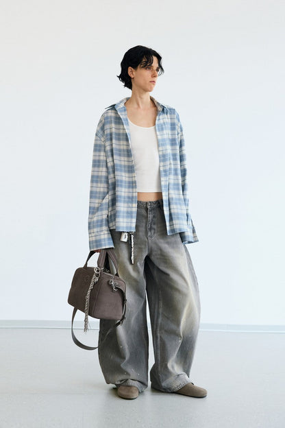 Vintage Plaid Shirt Jacket — PeopleStyle — view 6