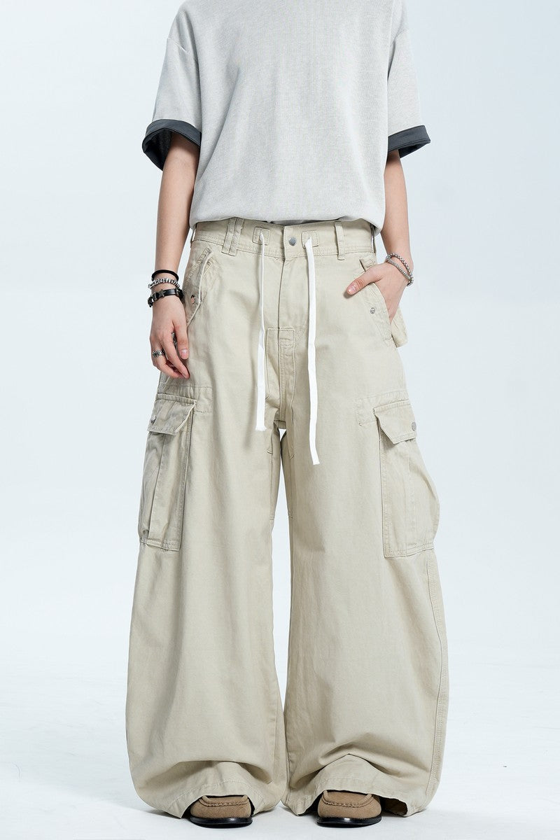 Drawstring Multi Pocket Pants