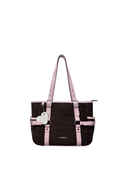 Leopard Basket Tote Bag