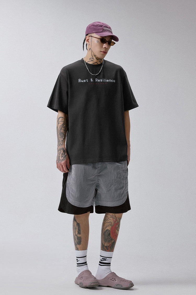 Washed Metal Logo T-Shirt — F2CE — view 4