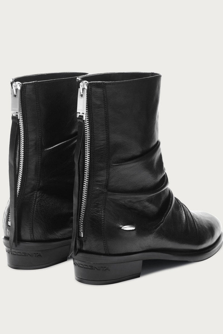Wrinkled Horsehide Chelsea Boots — TERRAINCOGNITA — view 4