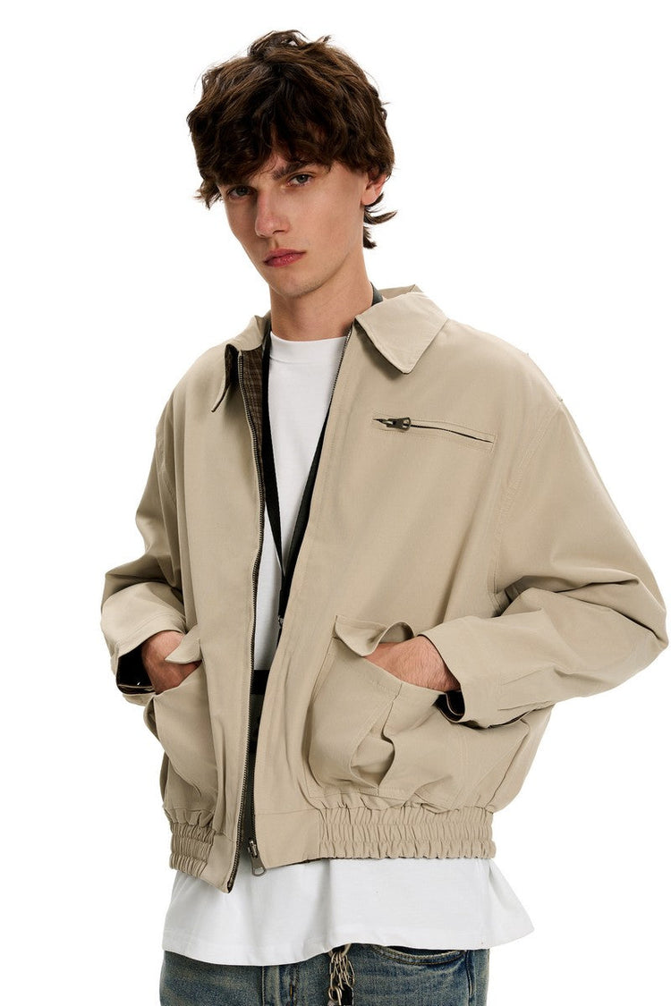 Reversible Fall Collar Jacket — Trenqor Basics — view 5