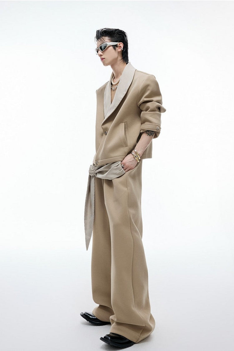 Houndstooth Bow Sweatpants — Argue Culture — view 5