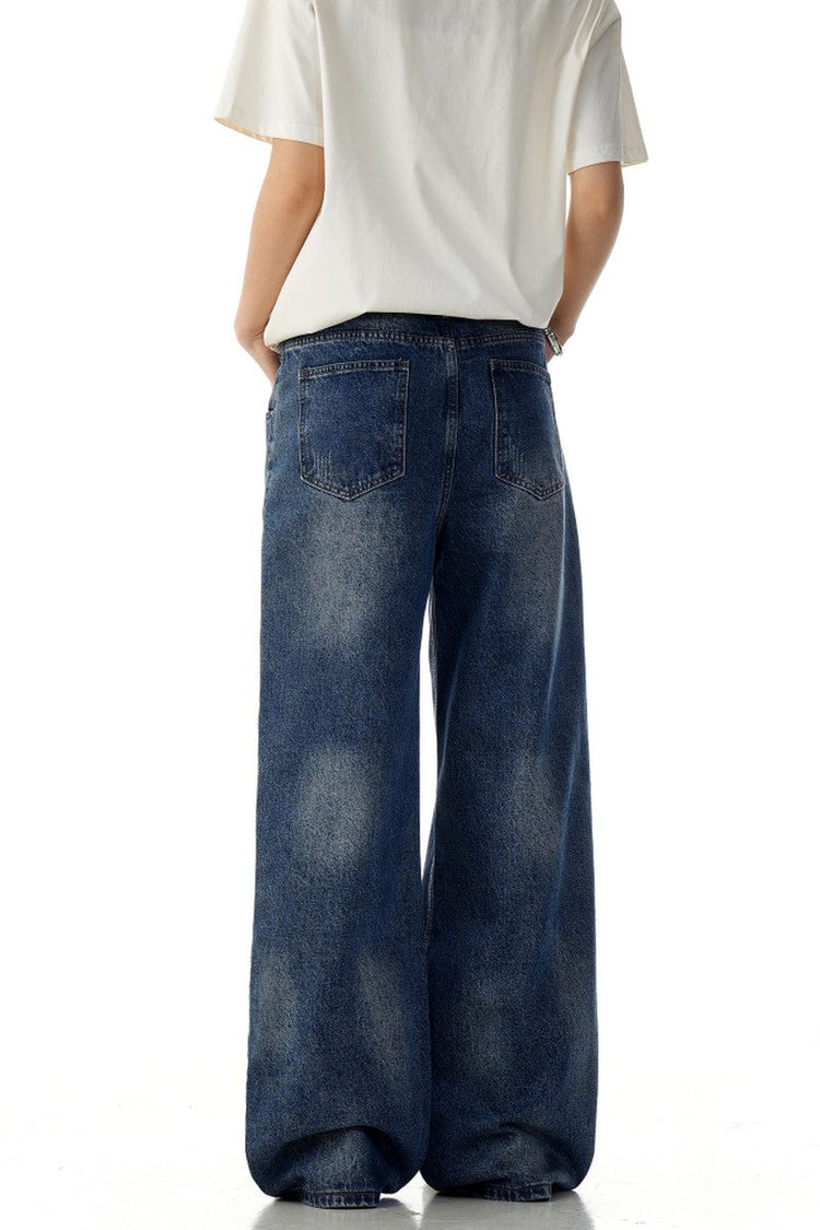 Blue Distressed Jeans — Trenqor Basics — view 4