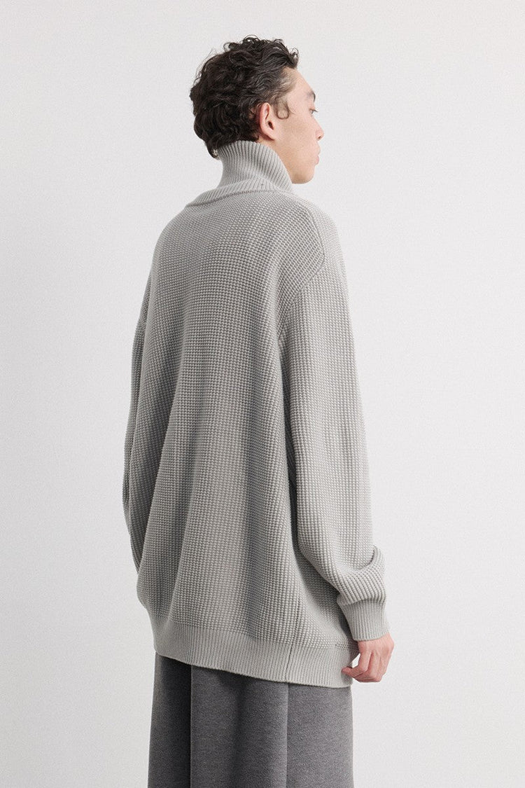 Heavyweight Zip Turtleneck Sweater