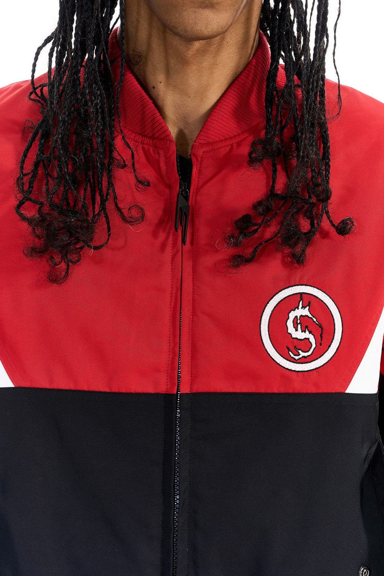 Colorblock Bomber Puffer Jacket — Blind/No Plan — view 5
