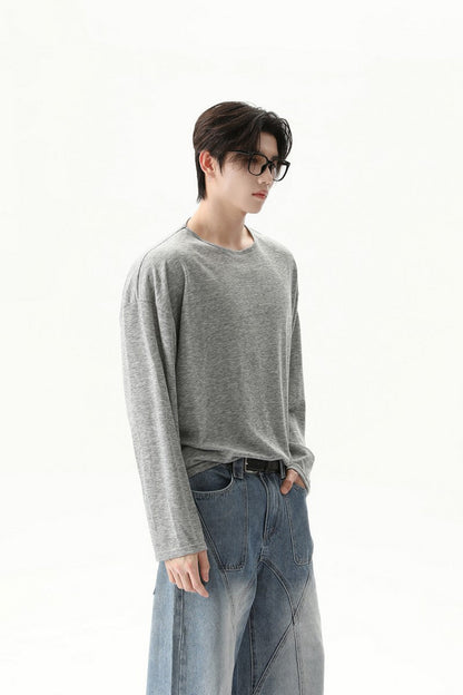 Basic Crewneck Long Sleeve Tee