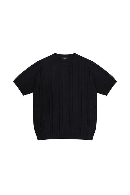 Linen Blend Knit T-Shirt