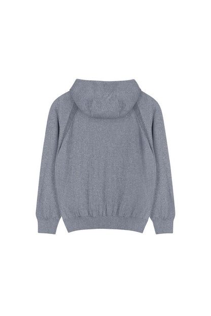 Cashmere Blend Zip Hoodie