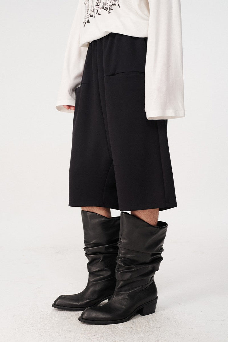 Low-Rise Tencel Shorts — JCAESAR — view 2