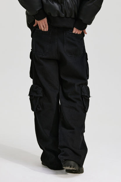 Multi Pocket Cargo Jeans