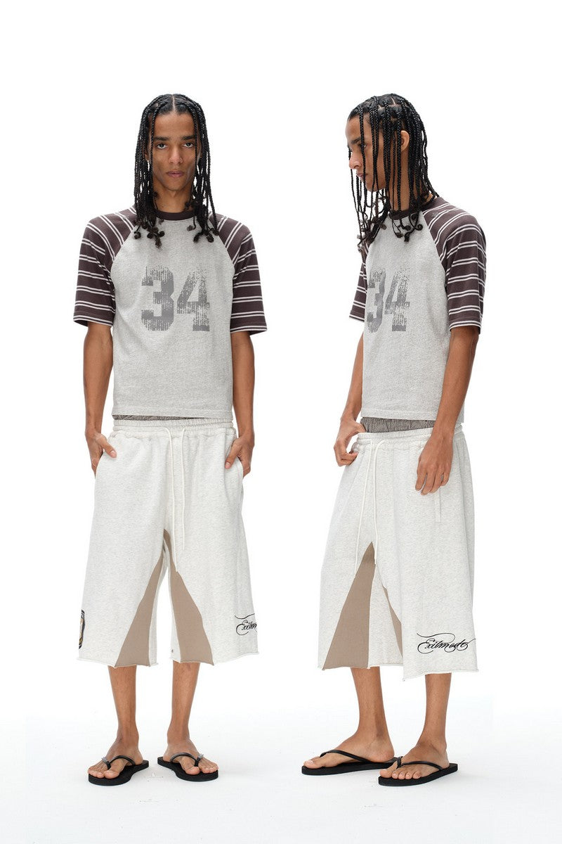 Plaid Double Waist Sweatshorts