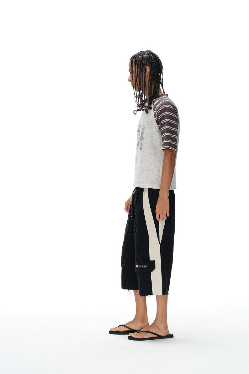 Distressed Workwear Cargo Shorts