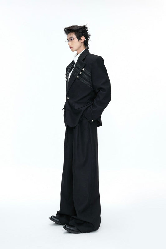Braided Loose Suit Trousers — Argue Culture